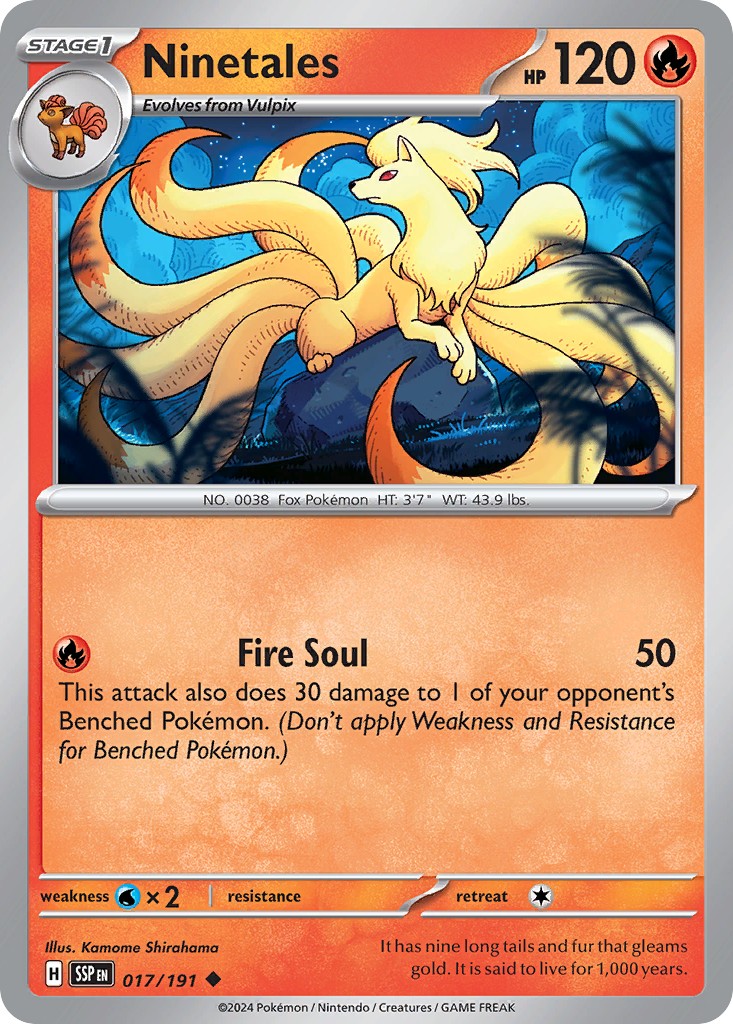 Ninetales #17 Surging Sparks