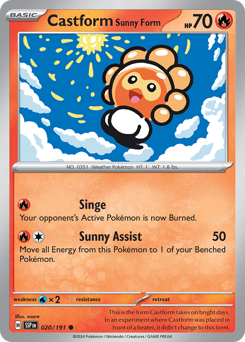 Castform Sunny Form #20 Surging Sparks