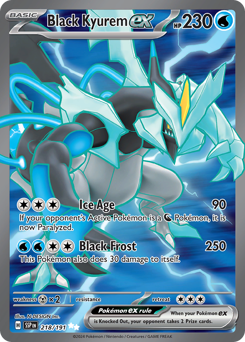 Black Kyurem ex #218 Surging Sparks