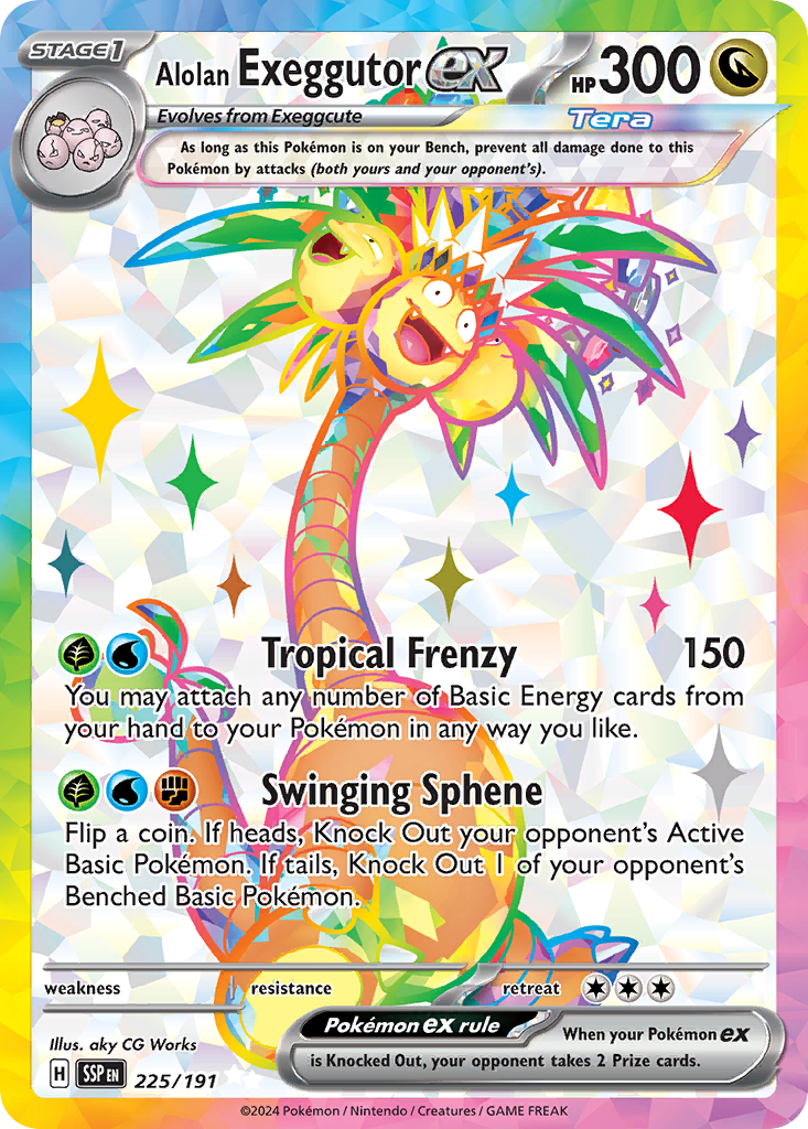 Alolan Exeggutor ex #225 Surging Sparks