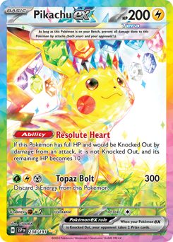 Pikachu ex #238 Surging Sparks