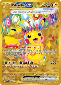 Pikachu ex #247 Surging Sparks