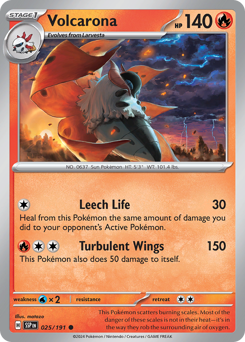 Volcarona #25 Surging Sparks