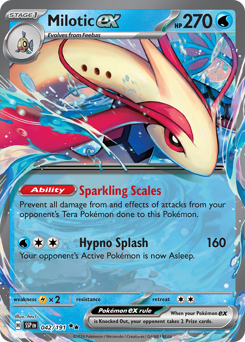 Milotic ex #42 Surging Sparks