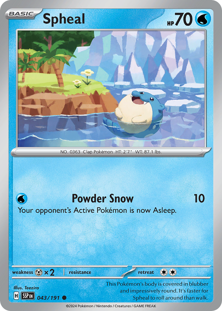 Spheal #43 Surging Sparks