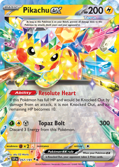 Pikachu ex #57 Surging Sparks