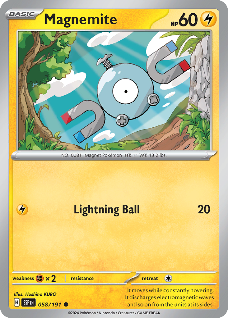 Magnemite #58 Surging Sparks