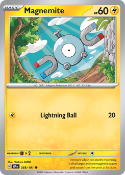 Magnemite #58 Surging Sparks
