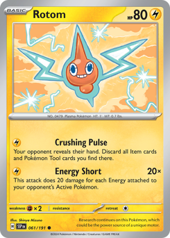 Rotom #61 Surging Sparks