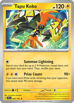 Tapu Koko #65 Surging Sparks