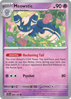 Meowstic #85 Surging Sparks