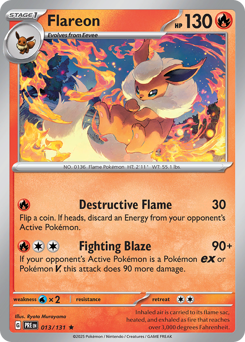 Flareon #13 Prismatic Evolutions