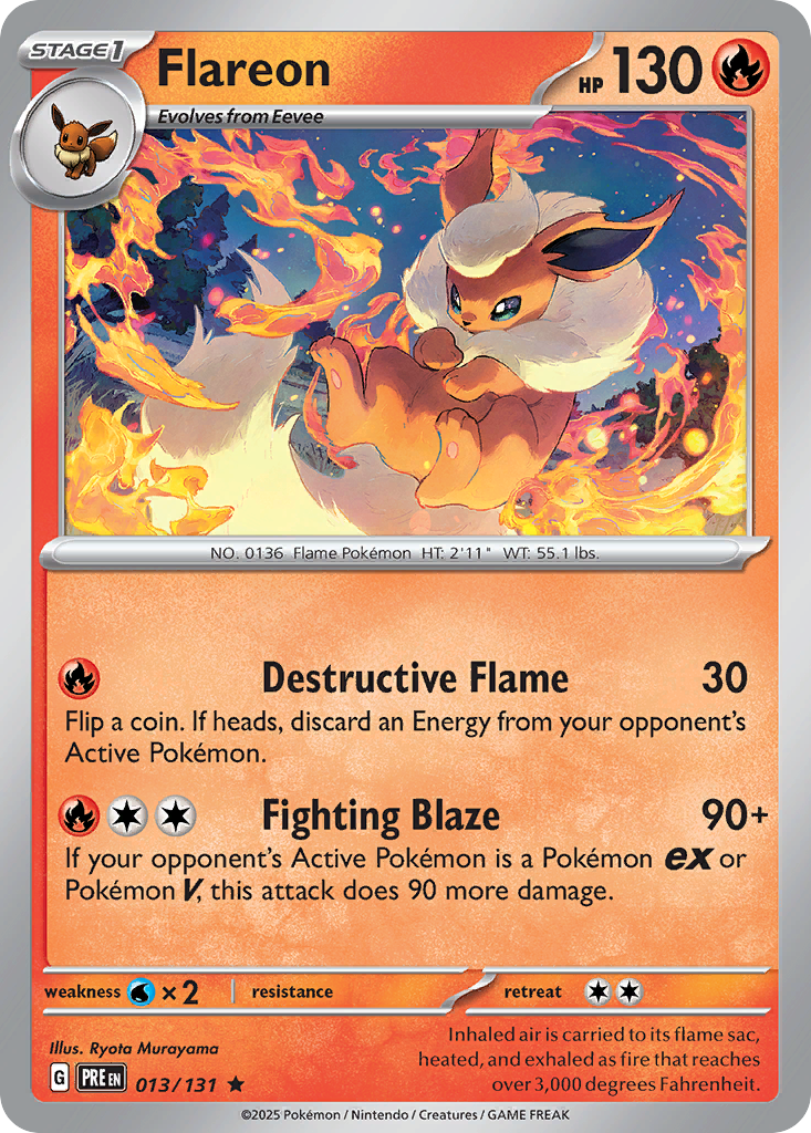 Flareon #13 Prismatic Evolutions