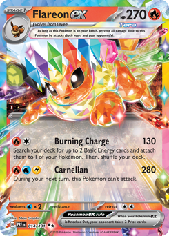 Flareon ex #14 Prismatic Evolutions