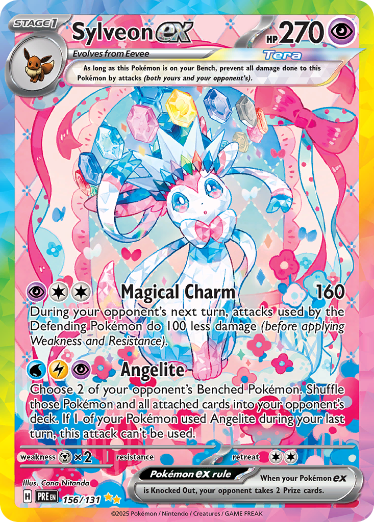 Sylveon ex #156 Prismatic Evolutions