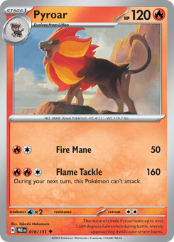 Pyroar #16 Prismatic Evolutions