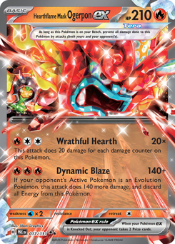 Hearthflame Mask Ogerpon ex #17 Prismatic Evolutions