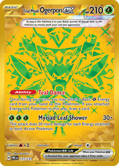 Teal Mask Ogerpon ex #177 Prismatic Evolutions