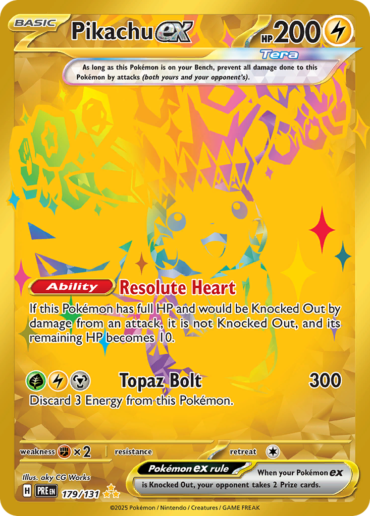 Pikachu ex #179 Prismatic Evolutions