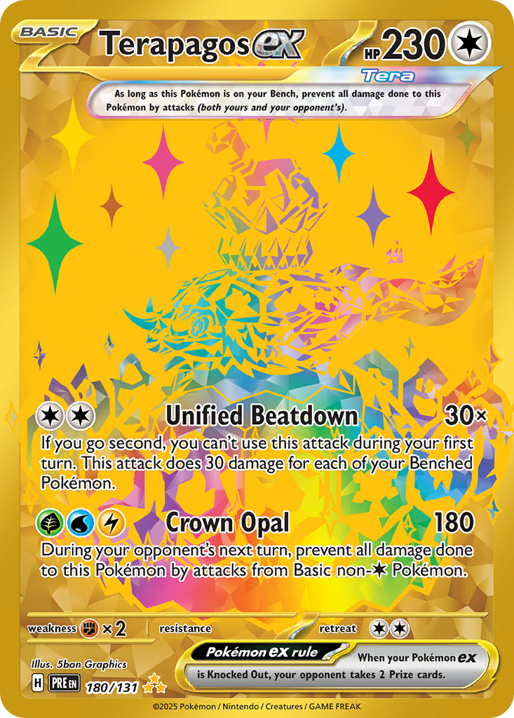 Terapagos ex #180 Prismatic Evolutions