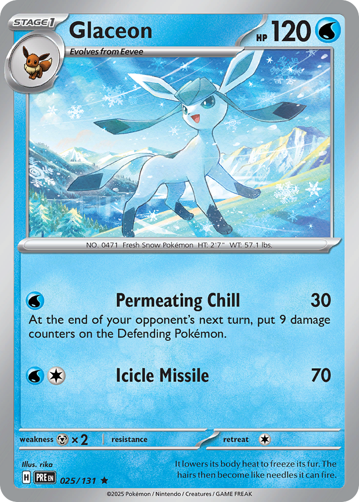 Glaceon #25 Prismatic Evolutions
