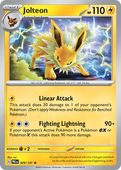 Jolteon #29 Prismatic Evolutions