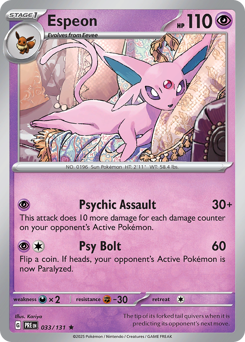 Espeon #33 Prismatic Evolutions
