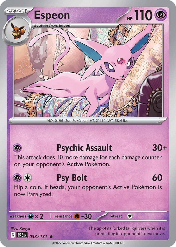 Espeon #33 Prismatic Evolutions