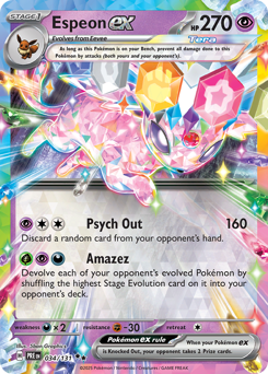 Espeon ex #34 Prismatic Evolutions