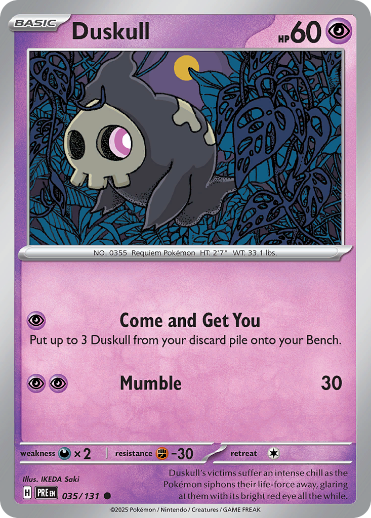 Duskull #35 Prismatic Evolutions