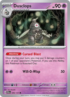 Dusclops #36 Prismatic Evolutions
