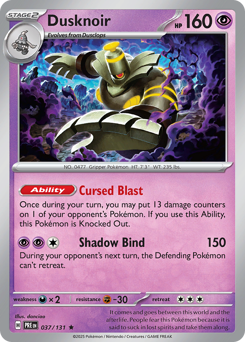 Dusknoir #37 Prismatic Evolutions
