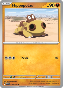 Hippopotas #52 Prismatic Evolutions