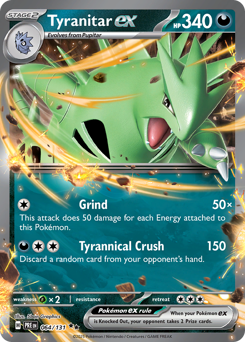 Tyranitar ex #64 Prismatic Evolutions