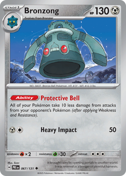 Bronzong #67 Prismatic Evolutions