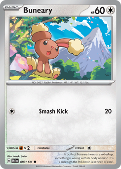 Buneary #83 Prismatic Evolutions