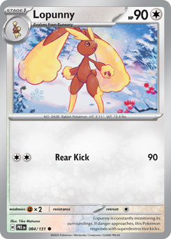 Lopunny #84 Prismatic Evolutions
