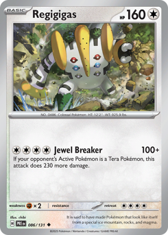 Regigigas #86 Prismatic Evolutions