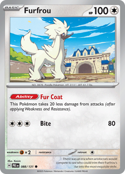 Furfrou Prismatic Evolutions #88