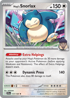 Hop's Snorlax #117 Journey Together