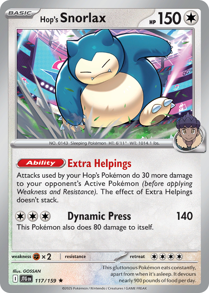 Hop's Snorlax #117 Journey Together