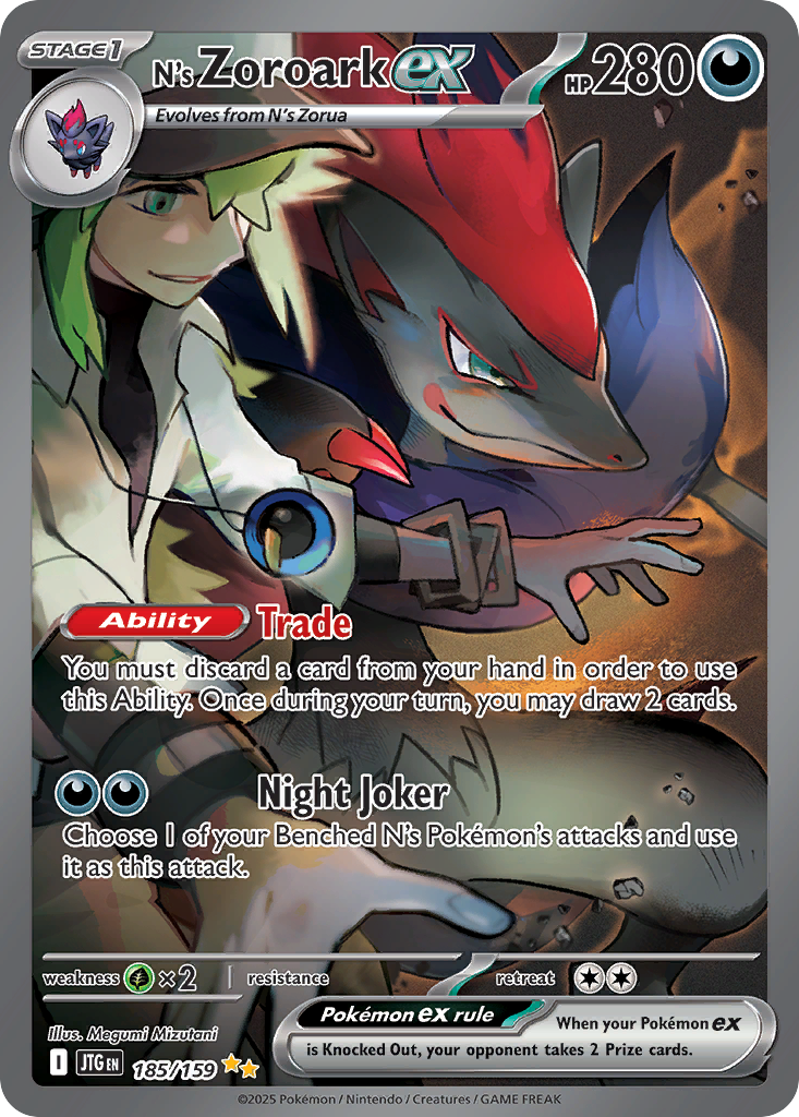 N's Zoroark ex #185 Journey Together
