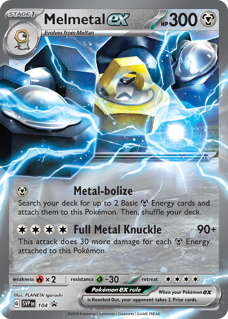 Melmetal ex #104 Scarlet & Violet Black Star Promos