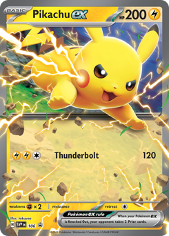 Pikachu ex #106 Scarlet & Violet Black Star Promos