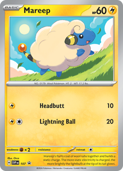 Mareep #107 Scarlet & Violet Black Star Promos