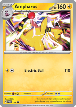 Ampharos #109 Scarlet & Violet Black Star Promos