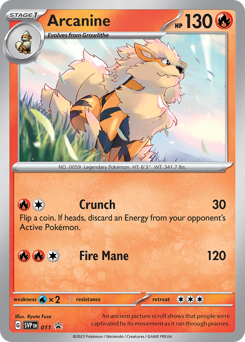 Arcanine #11 Scarlet & Violet Black Star Promos