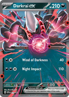 Darkrai ex #110 Scarlet & Violet Black Star Promos