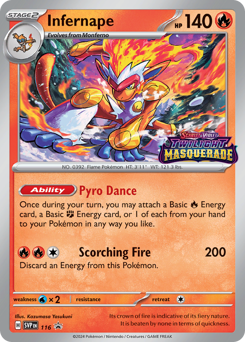 Infernape #116 Scarlet & Violet Black Star Promos