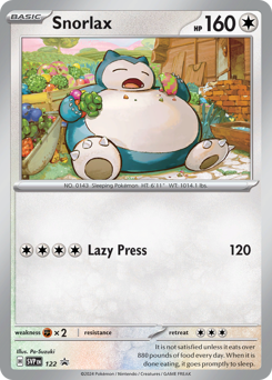 Snorlax #122 Scarlet & Violet Black Star Promos